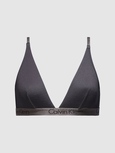 Calvin Klein Underwear HU146319 | Calvin Klein Dual Tone Női Triangle Melltartó Fekete / Szürke